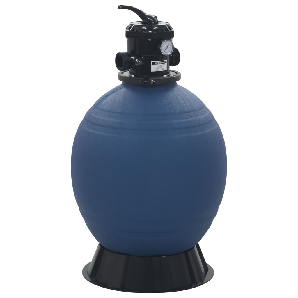 Vidaxl zwembadzandfilter met 6-positie ventiel 560 mm blauw