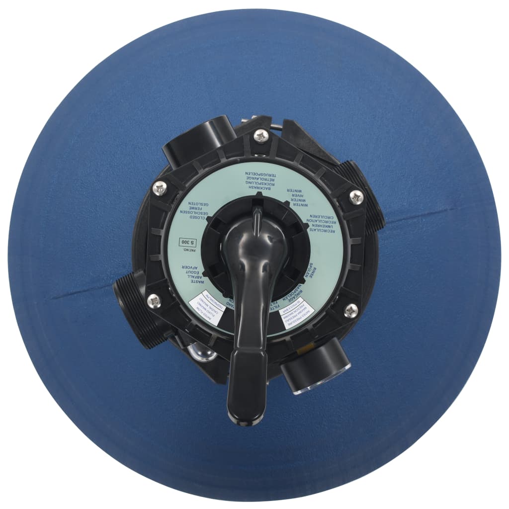 Vidaxl zwembadzandfilter met 6-positie ventiel 560 mm blauw