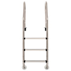 Vidaxl zwembadladder met 3 sporten 120 cm roestvrij staal 304