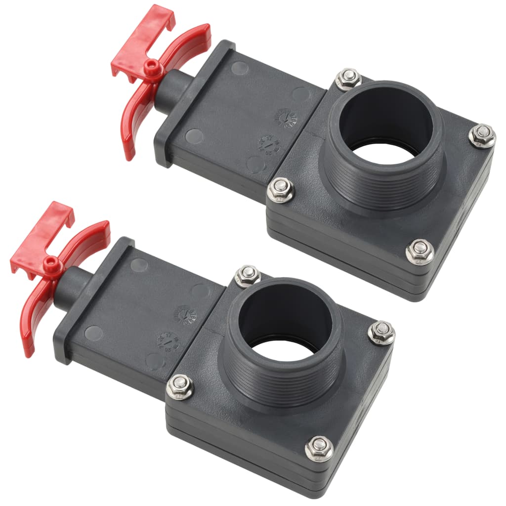 VidaXL Zwembadklep 2 st 1,5"