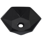 Vidaxl wastafel 41x36,5x12 cm keramiek zwart