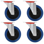 Vidaxl zwenkwielen 4 st 125 mm