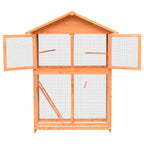 Vidaxl vogelkooi 125,5x59,5x164 cm massief grenen- en vurenhout
