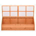 Vidaxl tuinkas 180x57x62 cm hout
