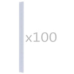 Vidaxl 100 st schuttingstrookklemmen pvc transparant