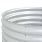 Vidaxl plantenbak verhoogd 80x80x44 cm gegalvaniseerd staal zilver