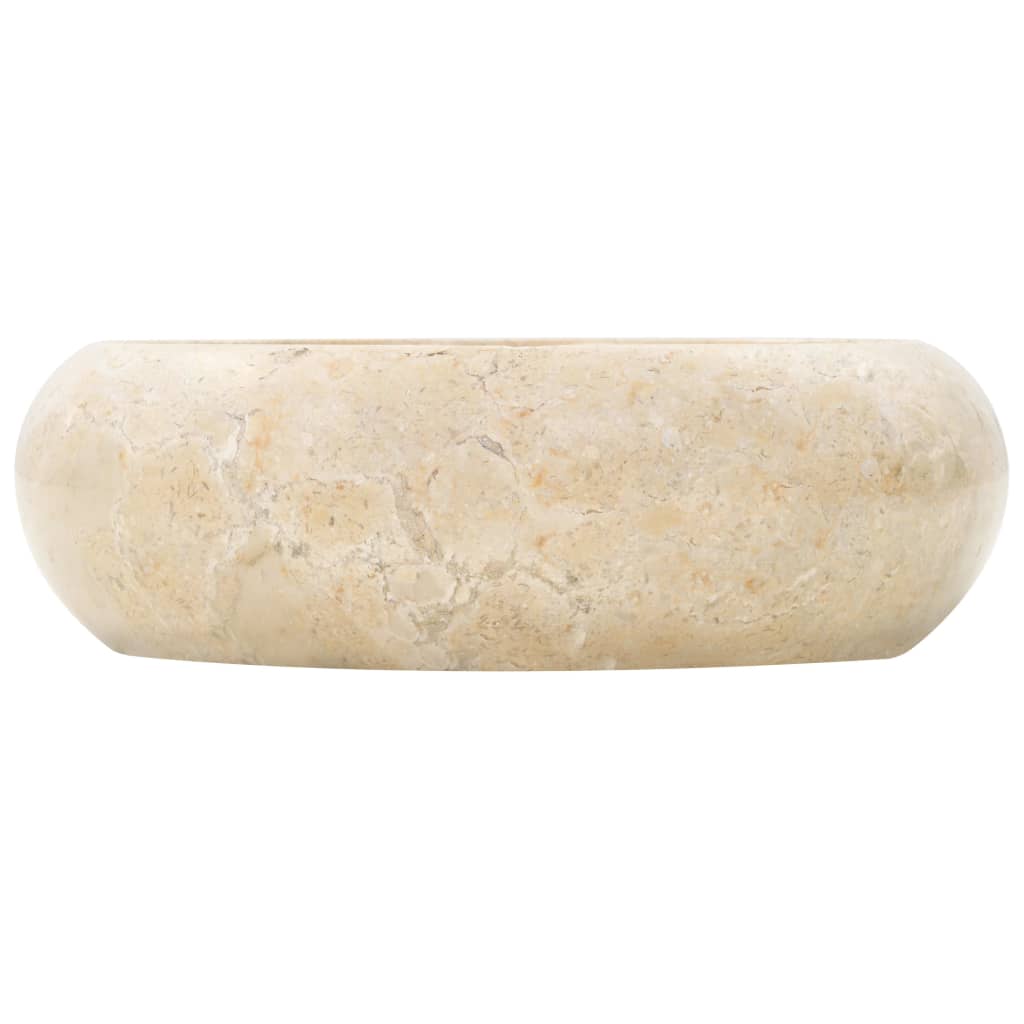Vidaxl gootsteen 40x12 cm marmer crème