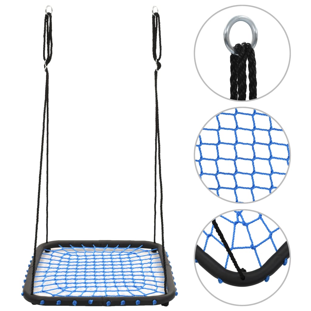 Vidaxl schommel 200 kg 104x76 cm blauw