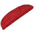 Vidaxl trapmatten 15 st 65x21x4 cm rood halfrond groot