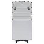 Vidaxl make-up trolley aluminium zilverkleurig