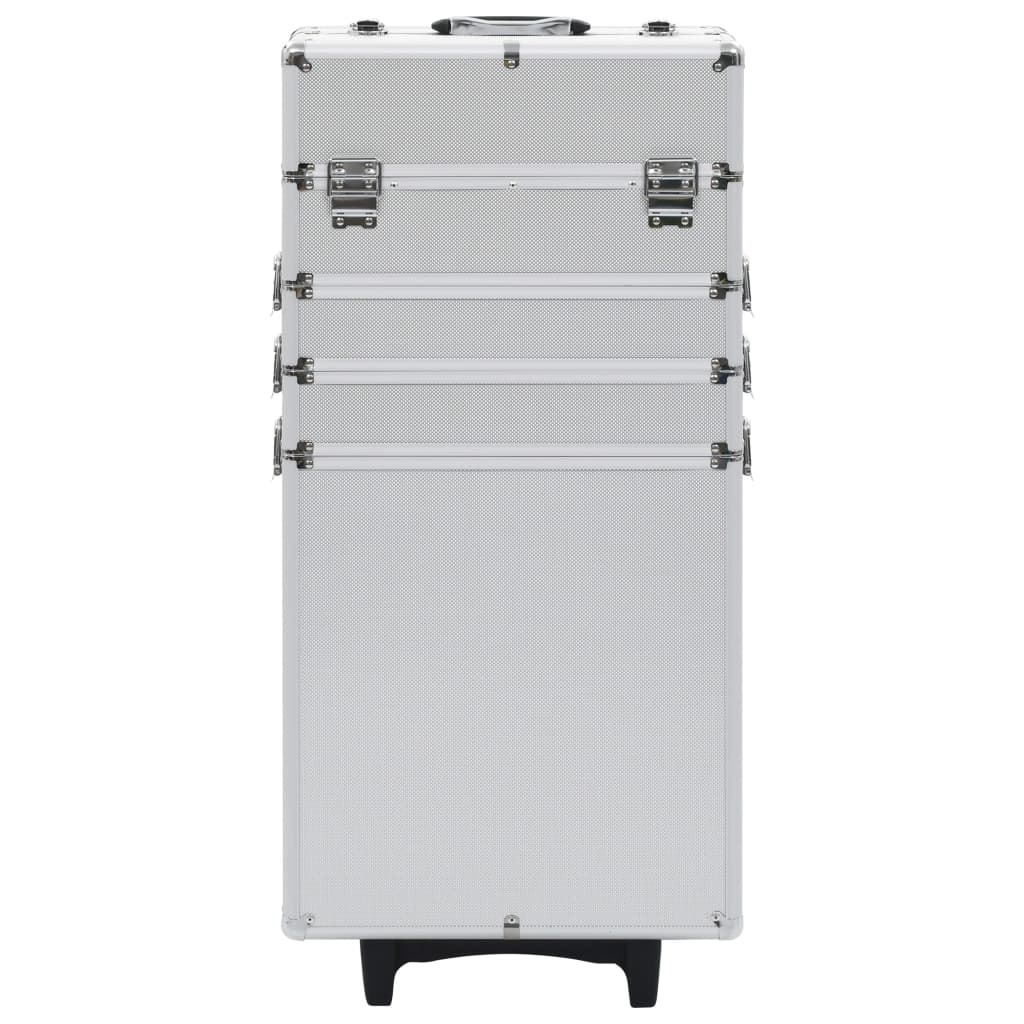 Vidaxl make-up trolley aluminium zilverkleurig