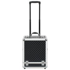 VidaXL Make-up trolley 35x29x45 cm aluminium zwart