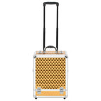 Vidaxl make-up trolley 35x29x45 cm aluminium goudkleurig