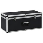 Vidaxl opbergkoffers 3 st aluminium zwart