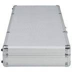 Vidaxl wapenkoffer 118x38x12 aluminium zilverkleurig