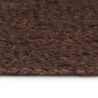 Vidaxl vloerkleed handgemaakt rond 150 cm jute bruin
