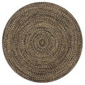 Vidaxl vloerkleed handgemaakt 150 cm jute zwart en naturel