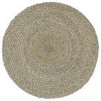 Vidaxl placemats 4 st rond 38 cm jute effen grijs