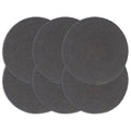Vidaxl placemats 6 st rond 38 cm katoen effen donkergrijs