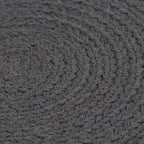 Vidaxl placemats 6 st rond 38 cm katoen effen donkergrijs
