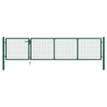 Vidaxl tuinpoort staal 350x75 cm groen