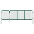 VidaXL Poort 350x100 cm staal groen