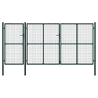 VidaXL Poort 400x150 cm staal groen