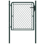 Vidaxl tuinpoort staal 100x75 cm groen