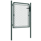 Vidaxl tuinpoort staal 100x75 cm groen