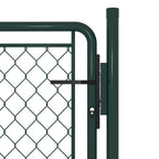 Vidaxl tuinpoort staal 100x75 cm groen