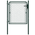 Vidaxl tuinpoort staal 100x100 cm groen