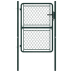 Vidaxl tuinpoort staal 100x150 cm groen