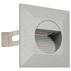 VidaXL LED-buitenwandlampen 6 st 5 W vierkant zilverkleurig