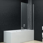 Vidaxl douchewand inklapbaar 3 panelen 130x138 cm esg