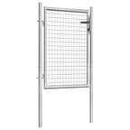 Vidaxl tuinpoort gegalvaniseerd staal 100x100 cm zilver