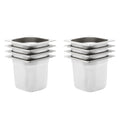 Vidaxl gastronormbakken 8 st gn 1 6 150 mm roestvrij staal