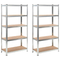 Vidaxl opbergrekken 2 st 90x40x180 cm mdf