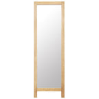 Vidaxl spiegel vrijstaand 48x46,5x150 cm massief eikenhout