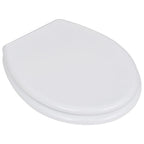 Vidaxl toiletbrillen met deksels 2 st mdf wit