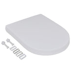 Vidaxl toiletbrillen met soft-close deksels 2 st kunststof wit
