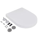 Vidaxl toiletbrillen met soft-close deksels 2 st kunststof wit