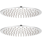 Vidaxl regendouchekop 2 st rond 30 cm roestvrij staal