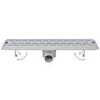 VidaXL Doucheafvoer 2 st rechthoekig golvend 630x140 mm roestvrij staal