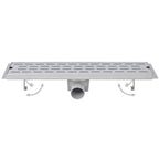VidaXL Doucheafvoer 2 st rechthoekig bubbel 630x140 mm roestvrij staal