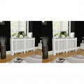 Vidaxl radiatorombouw 2 st 152 cm mdf wit