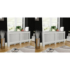 Vidaxl radiatorombouw 2 st 172 cm mdf wit