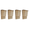 Vidaxl vleermuizenkasten 4 st 22x12x34 cm hout