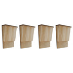 Vidaxl vleermuizenkasten 4 st 22x12x34 cm hout