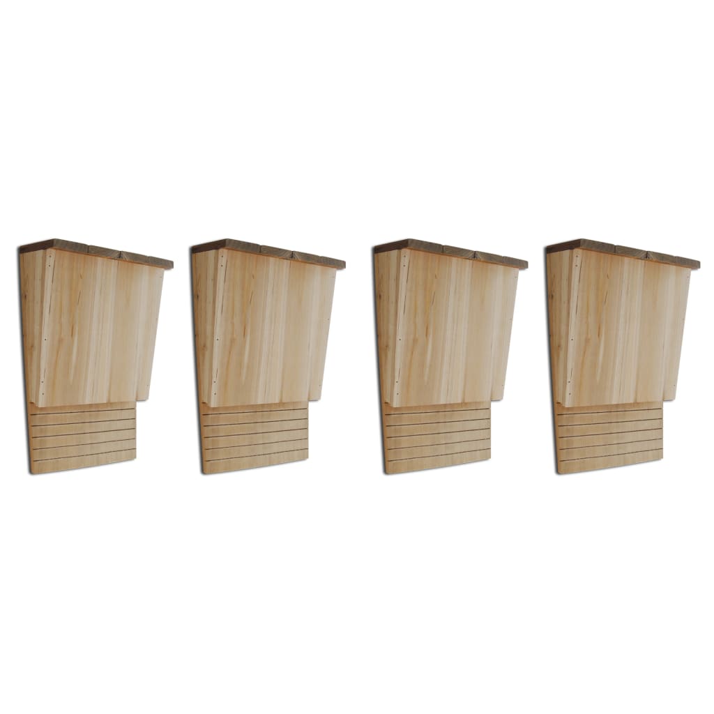 Vidaxl vleermuizenkasten 4 st 22x12x34 cm hout