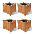 Vidaxl plantenbakken verhoogd 4 st 30x30x30 cm